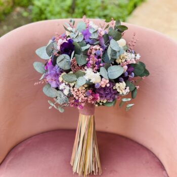 ramo de novia malva 1