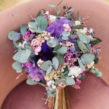 ramo de novia malva 3