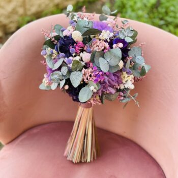 ramo de novia malva 5