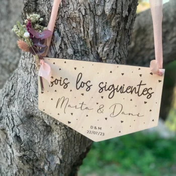 Cartel Banderín con Ramillete